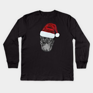 Christmas skull Kids Long Sleeve T-Shirt